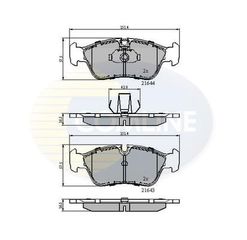 ΔΙΣΚΟΦΡΕΝΑ COMLINE 23287 02 ΕΜΠΡ.BMW BMW Ε46 318 20 23 28 4 98-- Εμπροσθ. CBP01023 34111160356 34111160357 34111160532 34111161437 34111161438 34111161445 34111161446 34111163850 34111164498 341111645