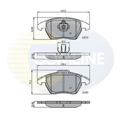 ΔΙΣΚΟΦΡΕΝΑ COMLINE 23589 01 ΕΜΠ.CITR-PEU CITROEN C4,P 207 208 307 3008 308,VW POL CBP01308 1609987980 1611457880 1636411180 425260 425323 425343 425344 425488 8X0698151 E172150 E172359 1030.10 103010