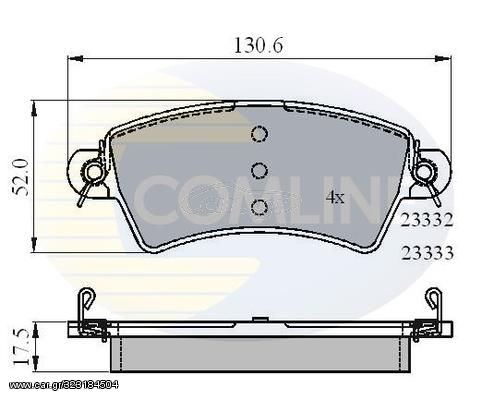 ΔΙΣΚΟΦΡΕΝΑ COMLINE 726.00 ΕΜΠΡ.PEUGEOT PEUGEOT 206  01--Εμπροσθια CBP01549 425152 425153 425203 425484 E172103 E172549 425152 425203 425484 425152 425152 425203 425484 E172103