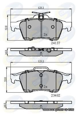 ΔΙΣΚΟΦΡΕΝΑ COMLINE 24137 01 ΟΠΙΣ.FORD FORD FOCUS 10 03-O SIG VECTR C Οπ24137 CBP01599 1233679 1324300 13322091 1360254 1360304 1360306 1459016 1566096 1605065 16050650 1605117 1605196 1605973 1605993