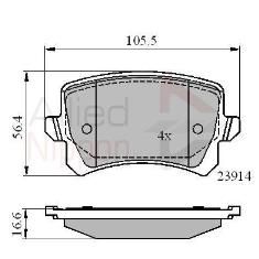 ΔΙΣΚΟΦΡΕΝΑ COMLINE 24483 01 ΟΠΙΣΘΙΑ VAG VAG Α3 1.6 2.0FSi TDi TOURAN Οπ.ΧΩΡ.ΚΑΛΩ CBP01712 3AA698451 3C0698451A 3C0698451C 3C0698451E 3C0698451F 5N0698451 1031.00 103100 16991 2391401 24483 2448301 ADB