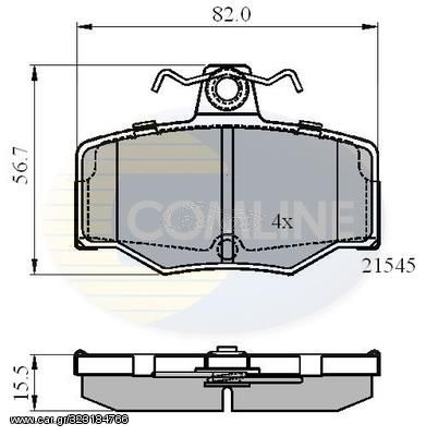 ΔΙΣΚΟΦΡΕΝΑ COMLINE 21545 01 ΟΠΙΣ.NISSAN NISSAN PRIMERA Ρ10 Ρ11 ALMERA Ν16 Οπισθ CBP0878 21545 2154501 343.00 34300 ADB0878 ADN14296 CBP0878 FBP4013 NB21545N00 440603F025 440603F085 440603FD85 4406070J