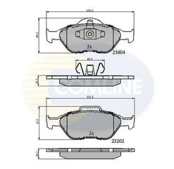 ΔΙΣΚΟΦΡΕΝΑ COMLINE23604 06ΕΜΠ.FORD-MAZ FORD FIESTA 1.25cc 00- ΕΜΠΡ. YS612K021AA CBP0891 1101462 1101464 1128463 1145299 1206064 1236880 1355950 1521328 1783839 MEY96J2K021DD MEYS6J2K021DD MEYS6J2K021D