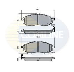 ΔΙΣΚΟΦΡΕΝΑ COMLINE 23698 01 ΕΜΠ.NISS-REN NISSAN PATHFINDER NAVARA MURANO,RENAUL CBP31524 0852.14 085214 23698 2369801 852.14 85214 ADB31524 CBP31524 410600V790 41060AR090 41060AT30J 41060CC090 41060EB