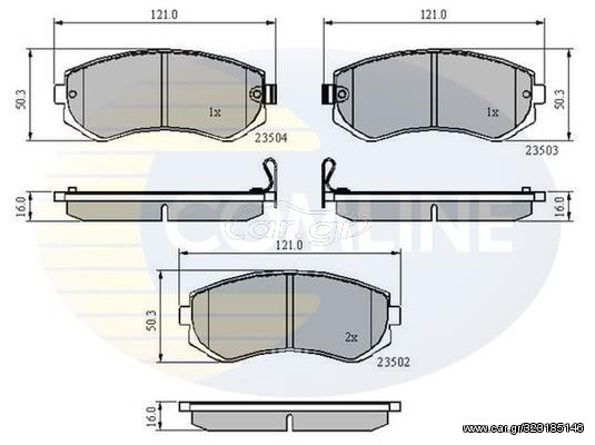 ΔΙΣΚΟΦΡΕΝΑ COMLINE 23502 01 ΕΜΠ.NISSAN NISSAN ALEMRA Ι Ν15 95-00  ΕΜΠΡ. CBP3484 2350201 ADB3484 CBP3484 410602N290 410602N390 410602N392 410603N390 4106040F90 4106040F91 4106040F92 44060VB190 44060VC0