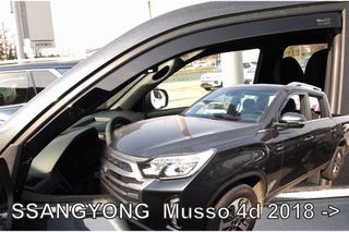 ΑΝΕΜΟΘΡΑΥΣΤΕΣ ΑΥΤΟΚΙΝΗΤΟΥ ΓΙΑ SSANGYONG MUSSO 4D 2018+ ΖΕΥΓΑΡΙ ΑΝΕΜΟΘΡΑΥΣΤΕΣ ΑΠΟ ΕΥΚΑΜΠΤΟ ΦΙΜΕ ΠΛΑΣΤΙΚΟ HEKO - 2 ΤΕΜ.