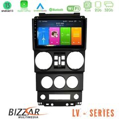 Bizzar LV Series Jeep Wrangler 2008-2010 4Core Android 13 2+32GB Navigation Multimedia Tablet 9"