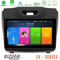Bizzar LV Series Isuzu D-MAX 2012-2019 4Core Android 13 2+32GB Navigation Multimedia Tablet 9"