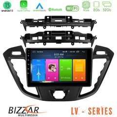 Bizzar LV Series Ford Transit Custom/Tourneo Custom 4Core Android 13 2+32GB Navigation Multimedia Tablet 9"