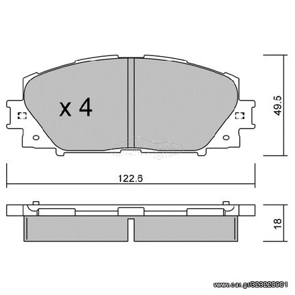 ΔΙΣΚΟΦΡΕΝΑ ΕΜΠΡΟΣ AISIN BPTO-1014