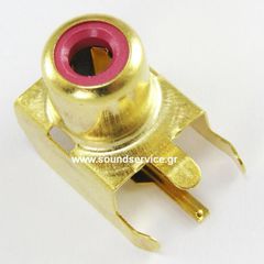 RCA-1FR ΒΥΣΜΑ MONO RCA ΠΛΑΚΕΤΑΣ GOLD ΚΟΚΚΙΝΟ