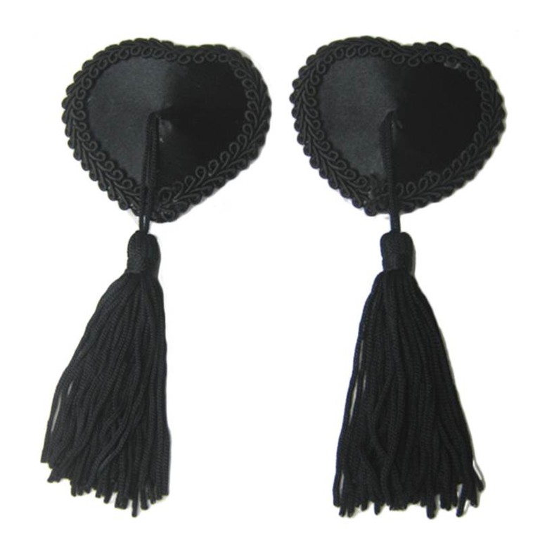Black Heart Nipple Covers