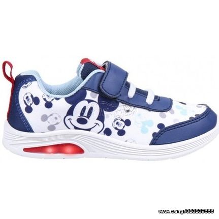 Sneakers Mickey με φωτάκια 4941 λευκά