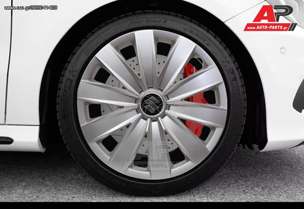 SUZUKI Άθραυστα Τάσια AK 14" Ασημί (Alto, Swift, SX4, Ignis, Vitara κα.) (4 τμχ)