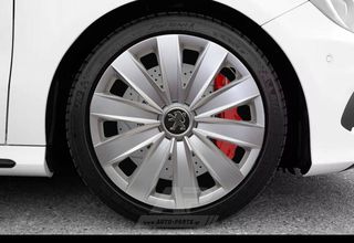 PEUGEOT Άθραυστα Τάσια AK 15" Ασημί (106, 107, 206, 207, 208, 307, 308, Parnter κα.) (4 τμχ)