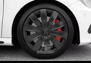 PEUGEOT Άθραυστα Τάσια AK 15" Μαύρα (106, 107, 206, 207, 208, 307, 308, Parnter κα.) (4 τμχ)