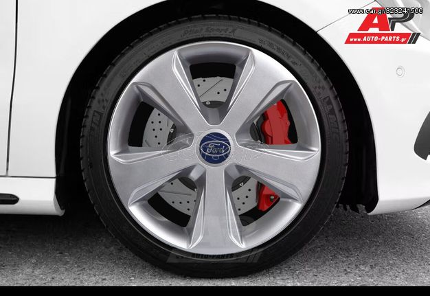 FORD Άθραυστα Τάσια AK 13" Ασημί (KA, Fiesta, Focus, Transit κα.) (4 τμχ)