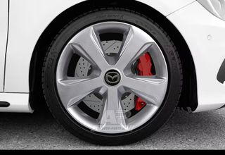 MAZDA Άθραυστα Τάσια AK 13 Ασημί ( 2, 3, Demio κα.) (4 τμχ)