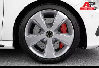 VW Άθραυστα Τάσια AK 13" Ασημί (UP, Polo, Golf, Caddy, Beetle, Bora κα.) (4 τμχ)