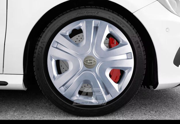 HYUNDAI Άθραυστα Τάσια AK 14 Ασημί (Atos, i10, i20, i30, Getz, Accent κα.) (4 τμχ)