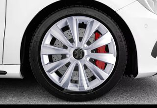PEUGEOT Άθραυστα Τάσια AK 16" Ασημί (106, 107, 206, 207, 208, 307, 308, Parnter κα.) (4 τμχ)
