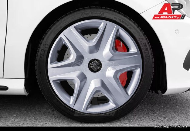 SUZUKI Άθραυστα Τάσια AK 14" Ασημί (Alto, Swift, SX4, Ignis, Vitara κα.) (4 τμχ)