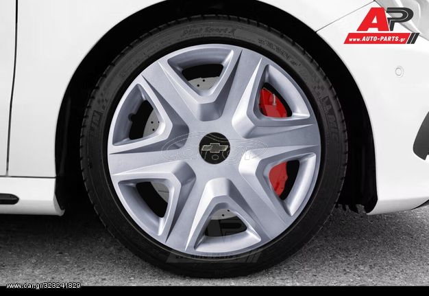 CHEVROLET Άθραυστα Τάσια AK 16" Ασημί (Aveo, Matiz, Cruze, Spark κα.) (4 τμχ)