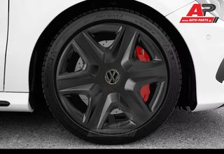 VW Άθραυστα Τάσια AK 14" Μαύρα (UP, Polo, Golf, Caddy, Beetle, Bora κα.) (4 τμχ)