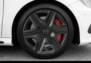 MAZDA Άθραυστα Τάσια AK 15 Μαύρα ( 2, 3, Demio κα.) (4 τμχ)