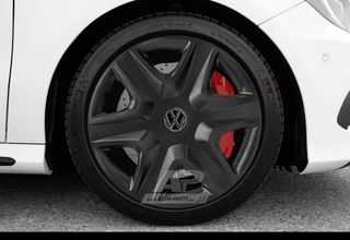 VW Άθραυστα Τάσια AK 15 Μαύρα (UP, Polo, Golf, Caddy, Beetle, Bora κα.) (4 τμχ)