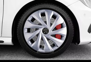 PEUGEOT Άθραυστα Τάσια AK 14 Ασημί (106, 107, 206, 207, 307, 308, Parnter κα.) (4 τμχ)