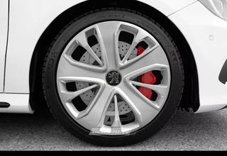 PEUGEOT Άθραυστα Τάσια AK 15" Ασημί (106, 107, 206, 207, 208, 307, 308, Parnter κα.) (4 τμχ)