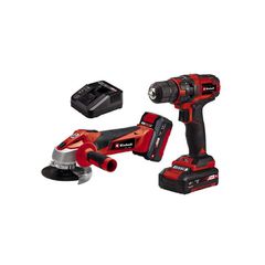 EINHELL TC-TK 18 LI KIT ΣΕΤ ΓΩΝΙΑΚΟΣ ΤΡΟΧΟΣ & ΔΡΑΠΑΝΟΚΑΤΣΑΒΙΔΟ ΜΠΑΤΑΡΙΑΣ 18V ΜΕ 2 ΜΠΑΤΑΡΙΕΣ ΚΑΙ ΦΟΡΤΙΣΤΗ