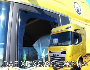 ΑΝΕΜΟΘΡΑΥΣΤΕΣ ΓΙΑ DAF XF/XG/XG+ 2021+ ΜΕ ΚΑΜΕΡΑ ΖΕΥΓΑΡΙ ΑΠΟ ΕΥΚΑΜΠΤΟ ΦΙΜΕ ΠΛΑΣΤΙΚΟ HEKO - 2 ΤΕΜ.