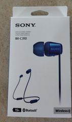 Ολοκαίνουργια Ακουστικά Bluetooth Sony WI-C310 - Μπλέ με εγγύηση 2 ετών + Δώρο Card Wallet!!!