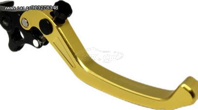 Shark Racing Μανέτα Μοτοσυκλέτας Ρυθμιζόμενη για Yamaha Crypton-X135&Honda Supra 100cc Χρυσό