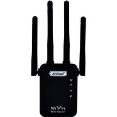 Ασύρματο WiFi Router/Repeater Andowl Q-A45 Μαύρο