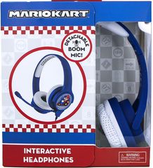 Mario Kart Logo Interactive Study Premier Childrens Headphone With Boo