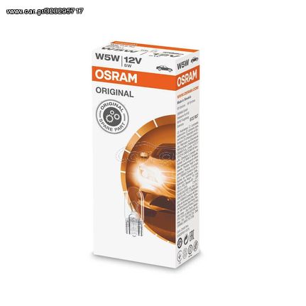 Osram Λάμπα Αυτοκινήτου 2825 T10 / W5W 12V 5W 1Τεμ