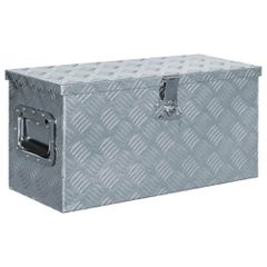 Κουτί Αποθήκευσης Ασημί 61,5 x 26,5 x 30 εκ. Αλουμινίου 142936