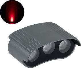GloboStar TREELIGHT-Zina Κυρτή Μπάρα Φωτισμού Wall Washer για Φυτά - Δέντρα Led 3W 300lm 30° Dc 24V Αδιάβροχο IP65 Μ9 x Π6.5 x Υ4cm Κόκκινο - Γκρι Ανθρακί - 3 Years Warranty - (S-90998)