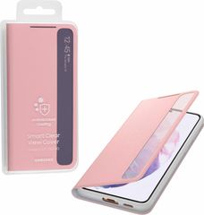 Samsung Θηκη S21 5G G991 Clear View Cover Pink Packing Or - (EF-ZG991CPEGEE)