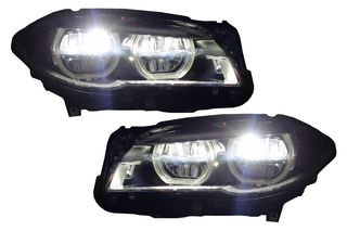 ΦΑΝΑΡΙΑ ΕΜΠΡΟΣ Headlights Full LED BMW 5 Series F10 F11 (2011-2013) Angel Eyes
