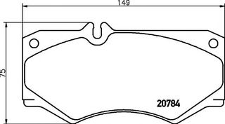 ΤΑΚΑΚΙΑ ΕΜ. MERCEDES G-CLASS W460,W461,W463,T1,T1/TN,T2/L,T2/LN1 (TEXTAR) WVA 20784