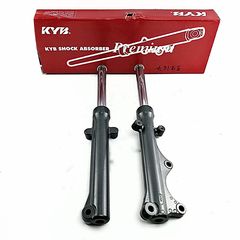 ΚΑΛΑΜΙΑ ΕΜΠΡΟΣ ΜΕ ΜΠΟΥΚΑΛΕΣ  ΣΕΤ ΓΚΡΙ KYB YAMAHA CRYPTON X135 Ρ0066