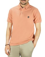 Everbest Ανδρική Βαμβακερή Μπλούζα Polo Σομόν Regular Fit (222-836) (100% Βαμβάκι)