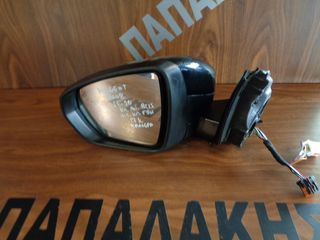 Peugeot 3008 2016-2020 ηλεκτρικός ανακλινόμενος καθρέπτης αριστερός μαύρος – 17 καλώδια – κάμερα – αισθητήρας κλειστής γωνίας