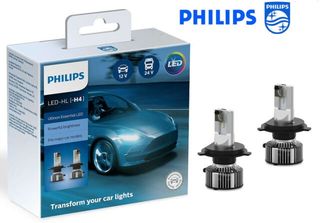 Λάμπες Philips H4 Ultinon Essential Led 12V 24V 21W 6500K 2τμχ 11342UE2X2