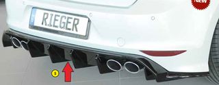 ΟΠΙΣΘΙΟ DIFFUSER RIEGER VW GOLF 7 R/R-LINE PROFACELIFT 