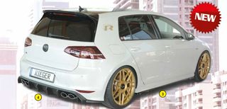 ΟΠΙΣΘΙΟ DIFFUSER RIEGER VW GOLF 7 R/R-LINE PROFACELIFT -thumb-1
